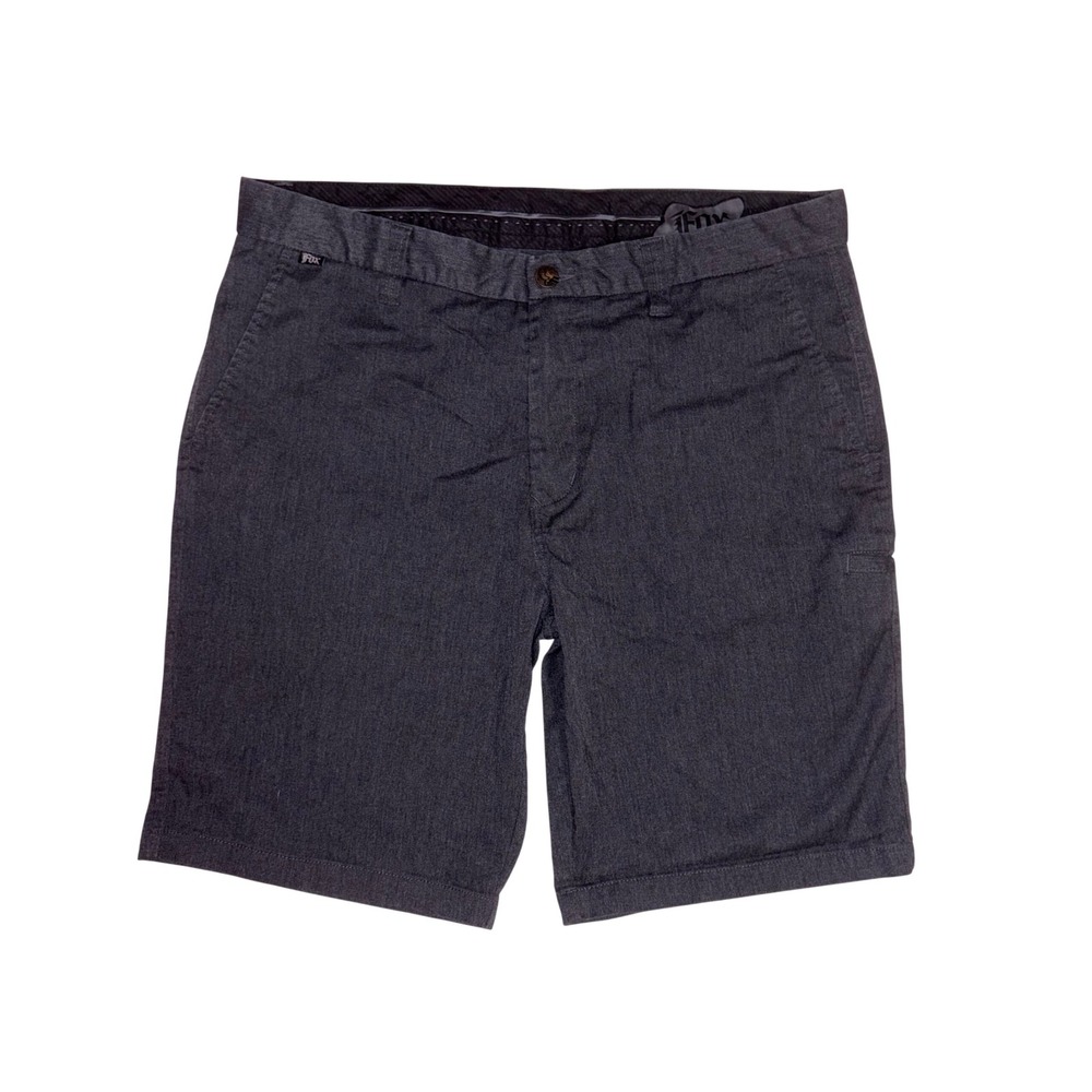 FOX RACING Chino Shorts Mens 38 Grey Skater Casual Heritage 10in 03689